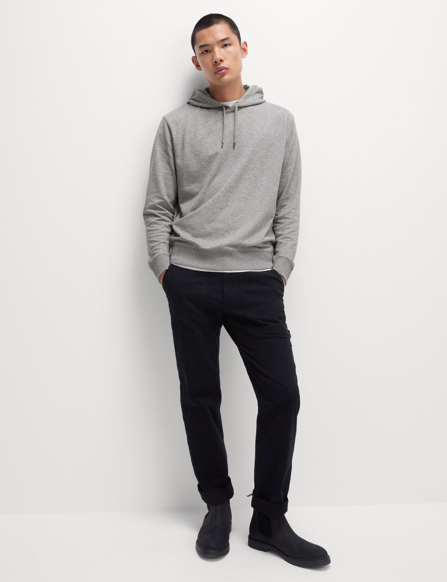 Pamuk Karışımlı Kapüşonlu Sweatshirt