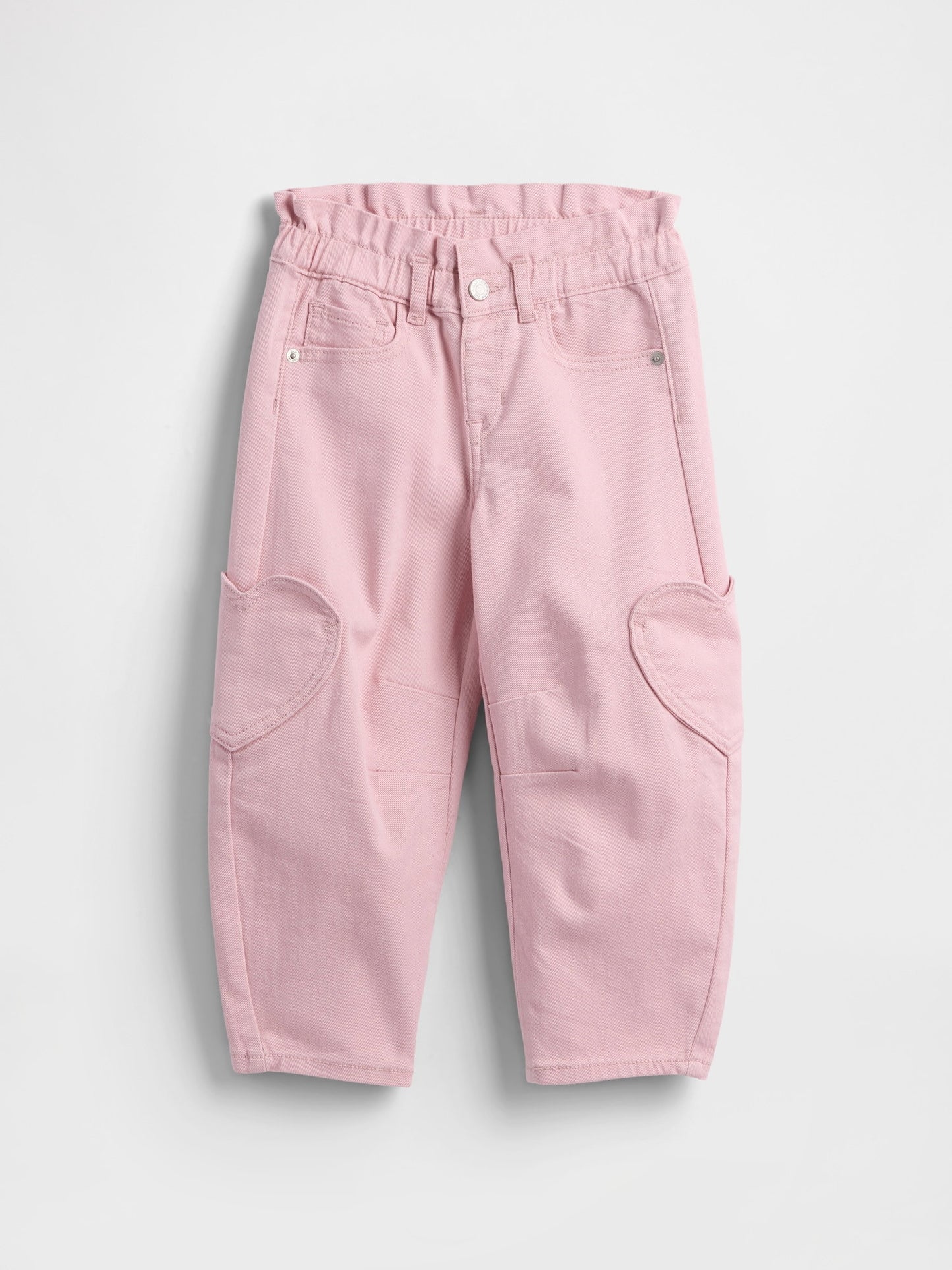 Pembe Paperbag Horseshoe Jean Pantolon