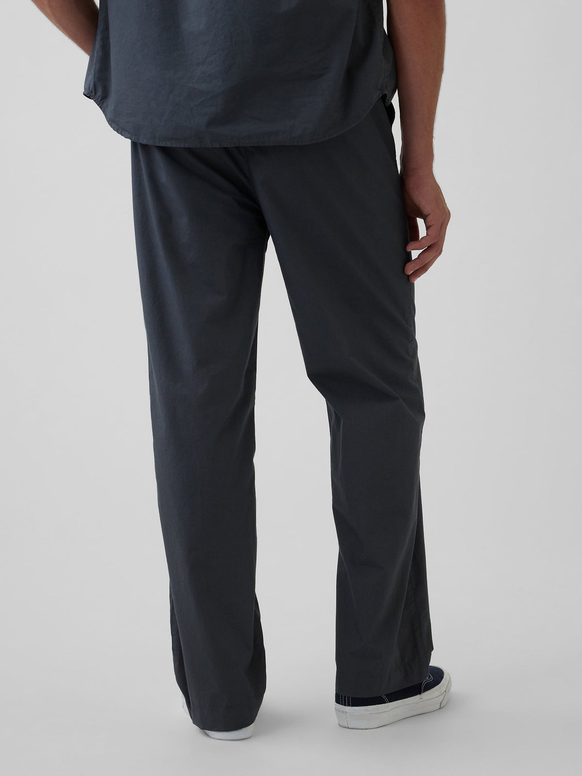Lacivert Poplin '90s Loose Pantolon