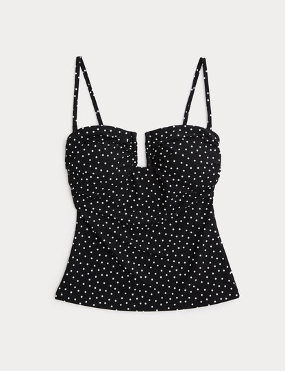 Puantiyeli Tankini Üst
