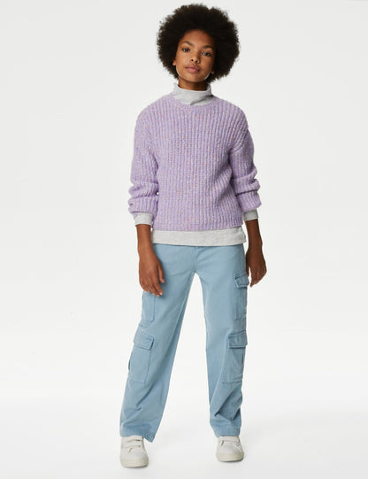 Straight Denim Kargo Jean (6-16 Yaş)