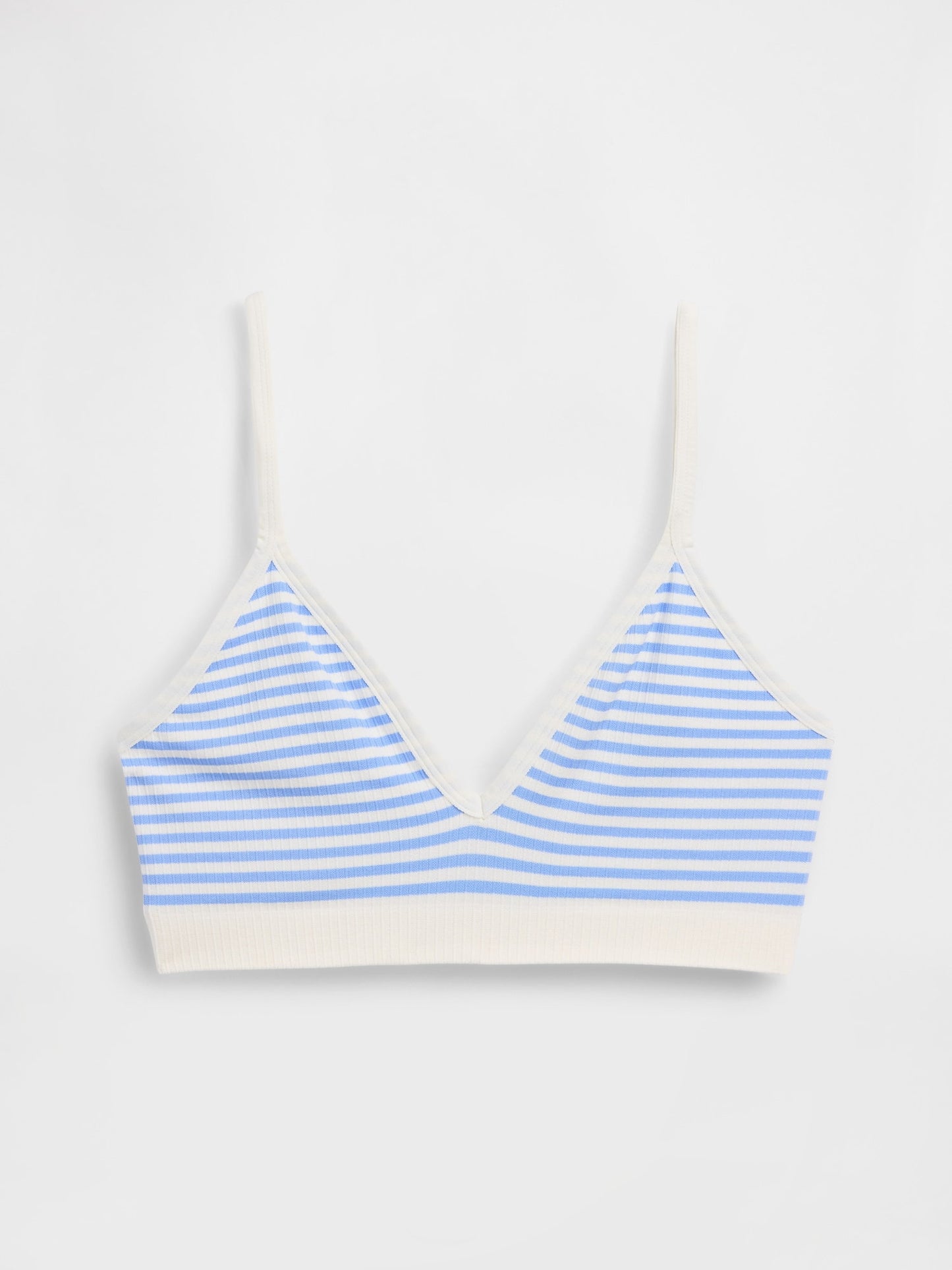 Açık Mavi Seamless Fitilli Triangle Bralet