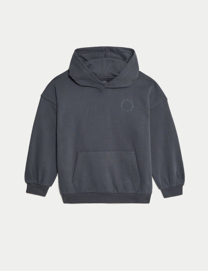 Pamuk Karışımlı Kapüşonlu Sweatshirt (6–16 Yaş)