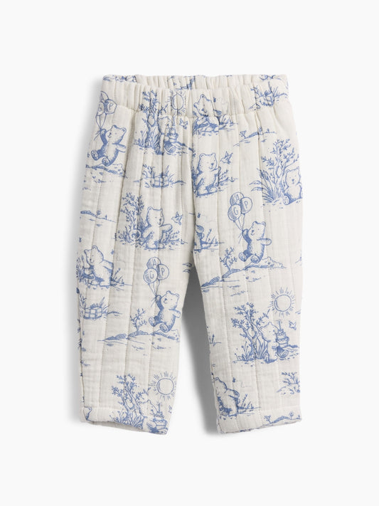 Çok Renkli Baby Kapitone Gauze Pull-on Pantolon