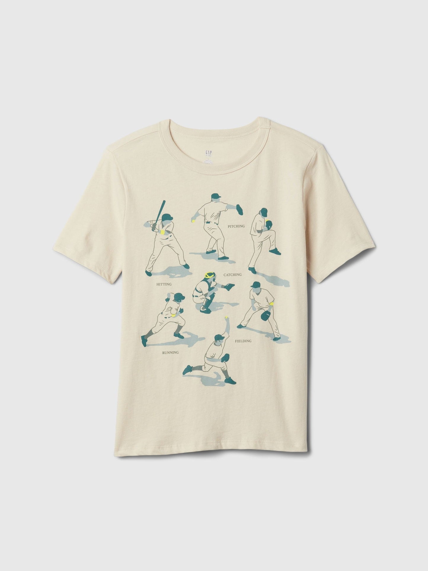 Bej Grafikli T-shirt