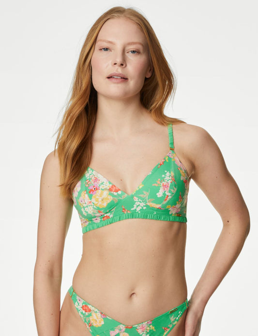 Annie Çiçek Desenli Balensiz Bralet