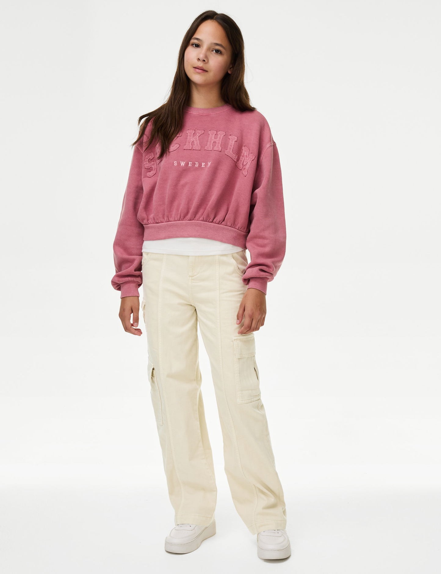 Regular Fit Wide Leg Kargo Pantolon (6-16 Yaş)