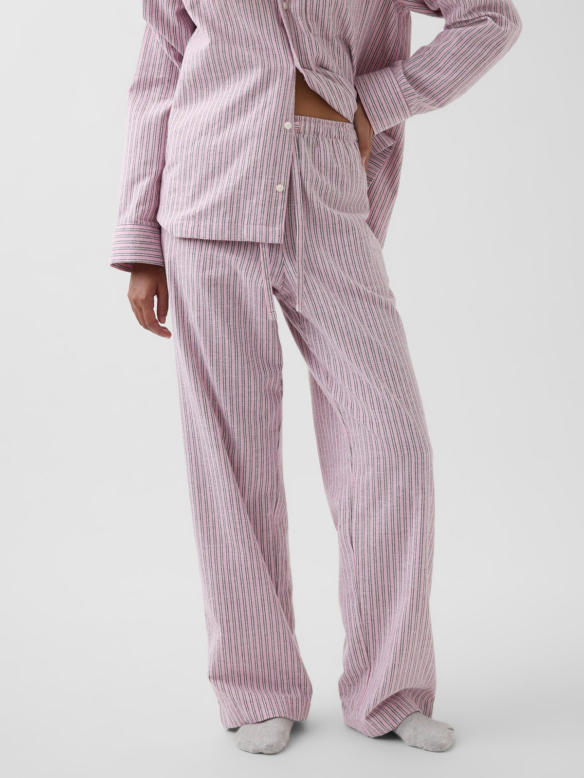 Açık Pembe Softest Flannel Pijama Altı