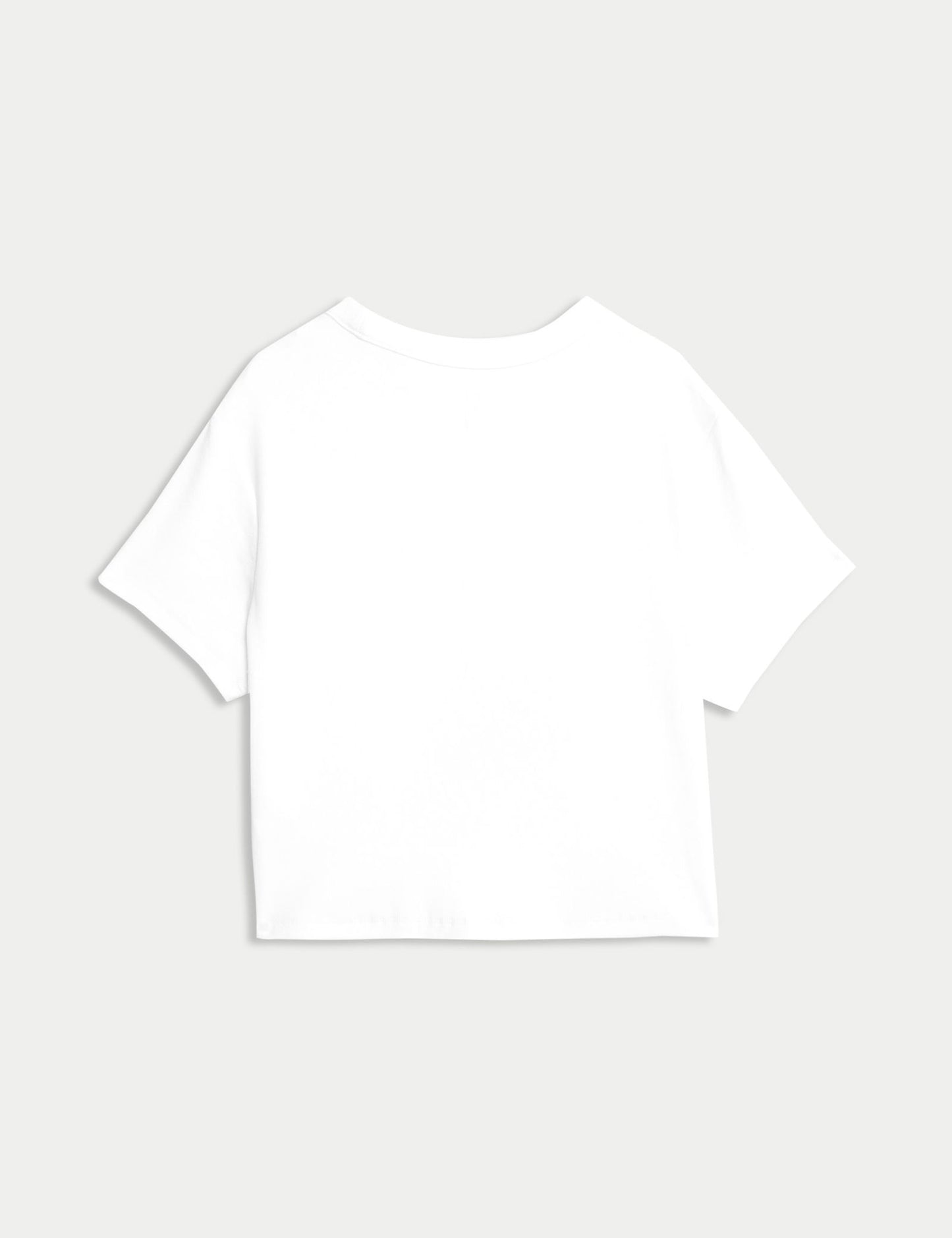 Kedi Desenli Crop T-shirt (2-16 Yaş)