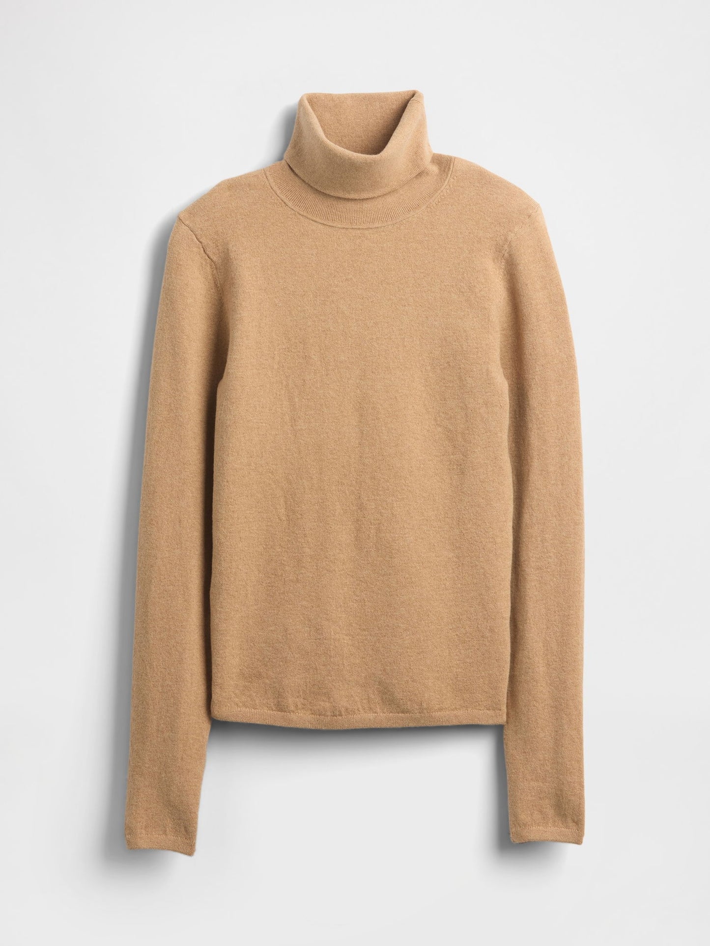 Bej Cashsoft Stretch Turtleneck Kazak