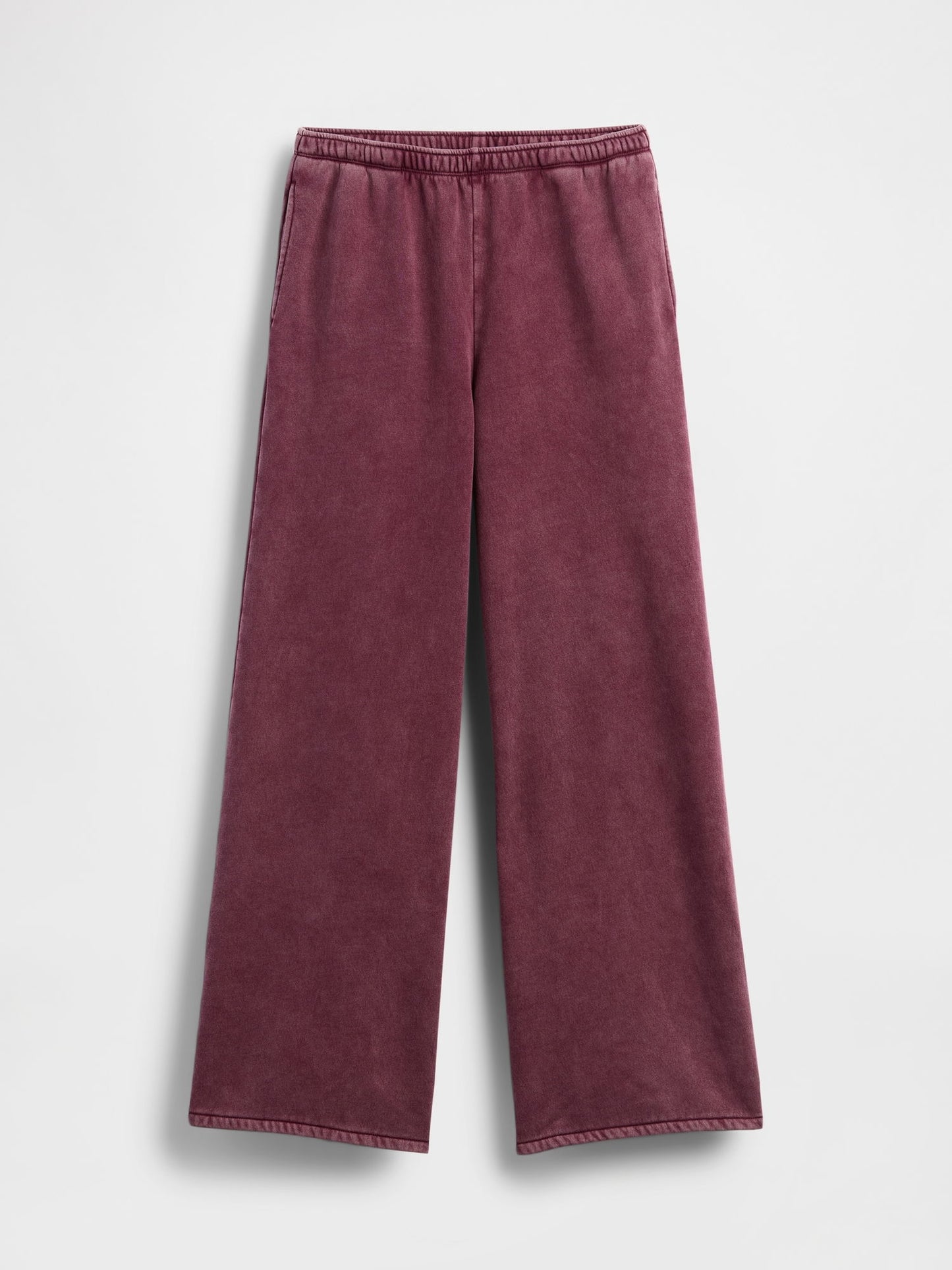 Bordo Vintagesoft Baggy Wide-leg Eşofman Altı