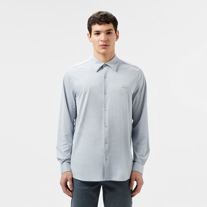Lacoste Erkek Slim Fit Gri Gömlek