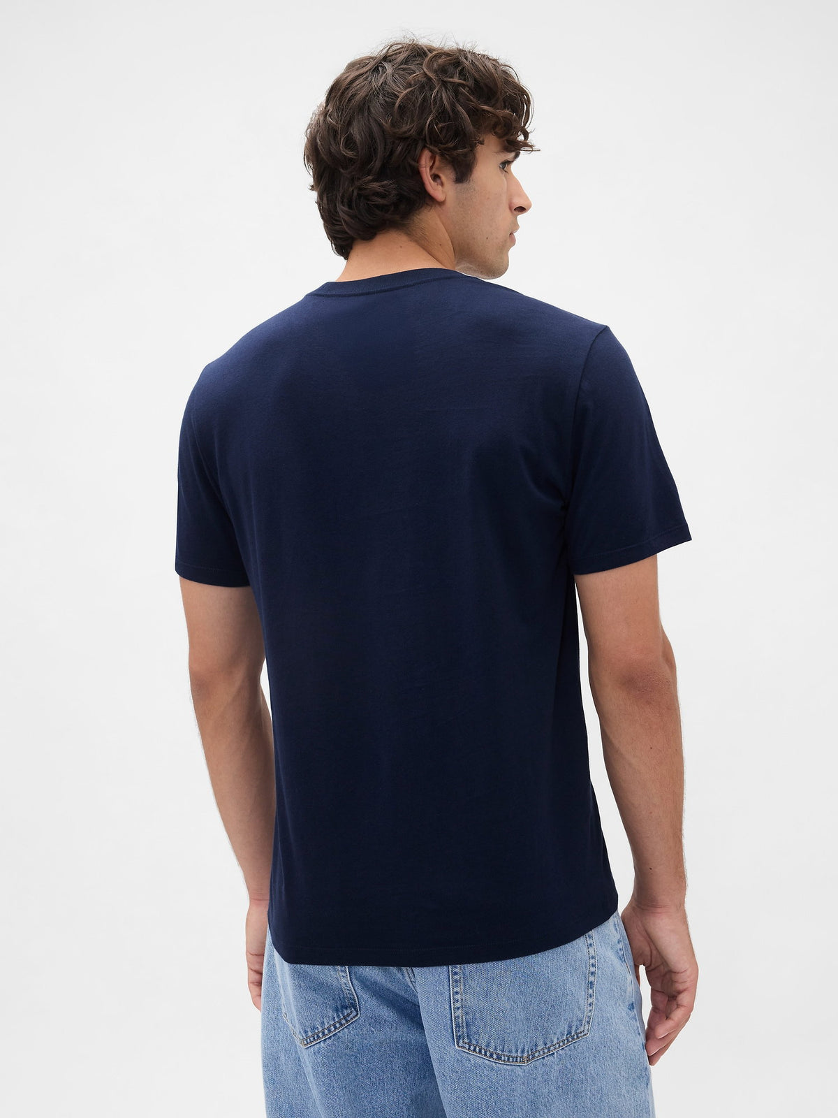 Lacivert Everyday Soft Gap Logo T-shirt