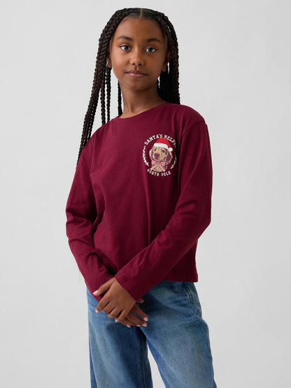 Bordo Relaxed Grafik T-shirt