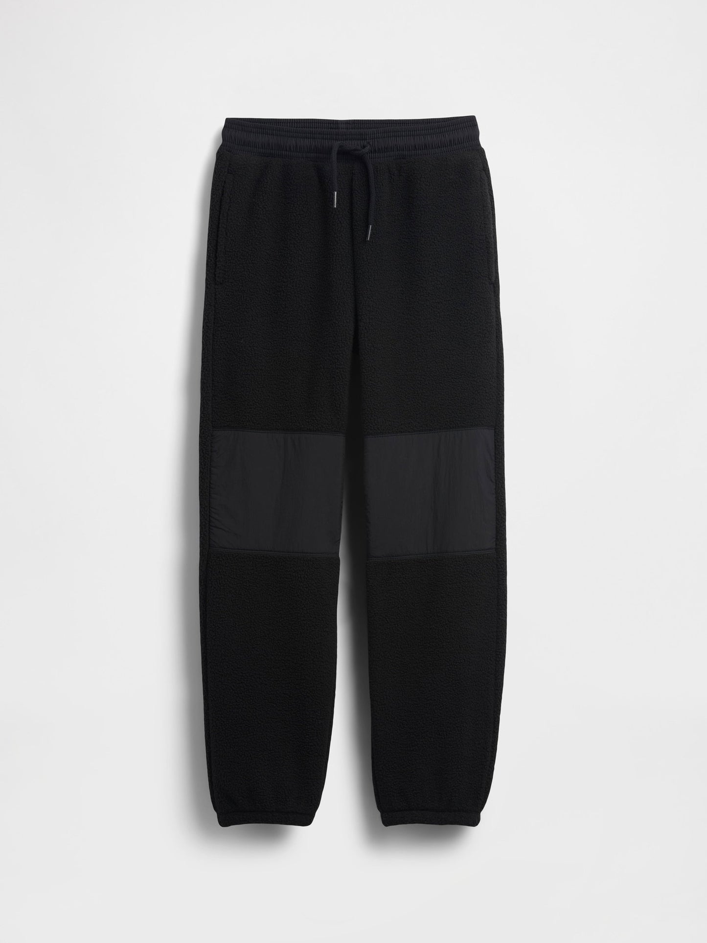 Siyah Relaxed Sherpa Jogger Eşofman Altı