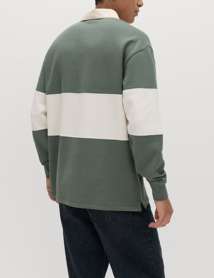 Çizgili Rugby Sweatshirt