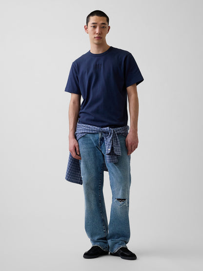 Lacivert Heavyweight Relaxed Logo T-shirt