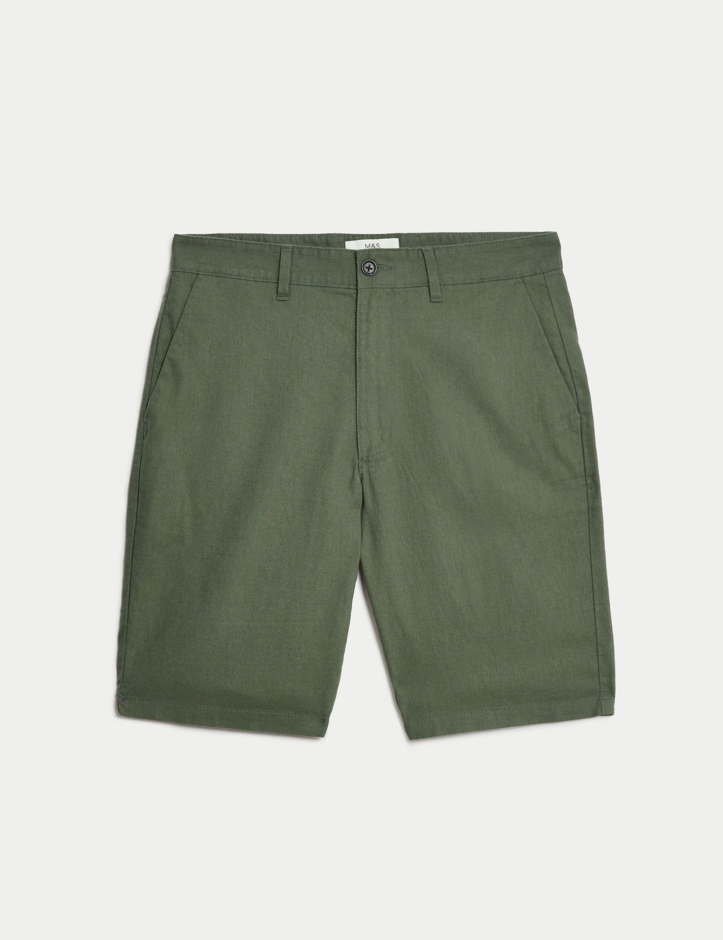 Regular Fit Keten Şort