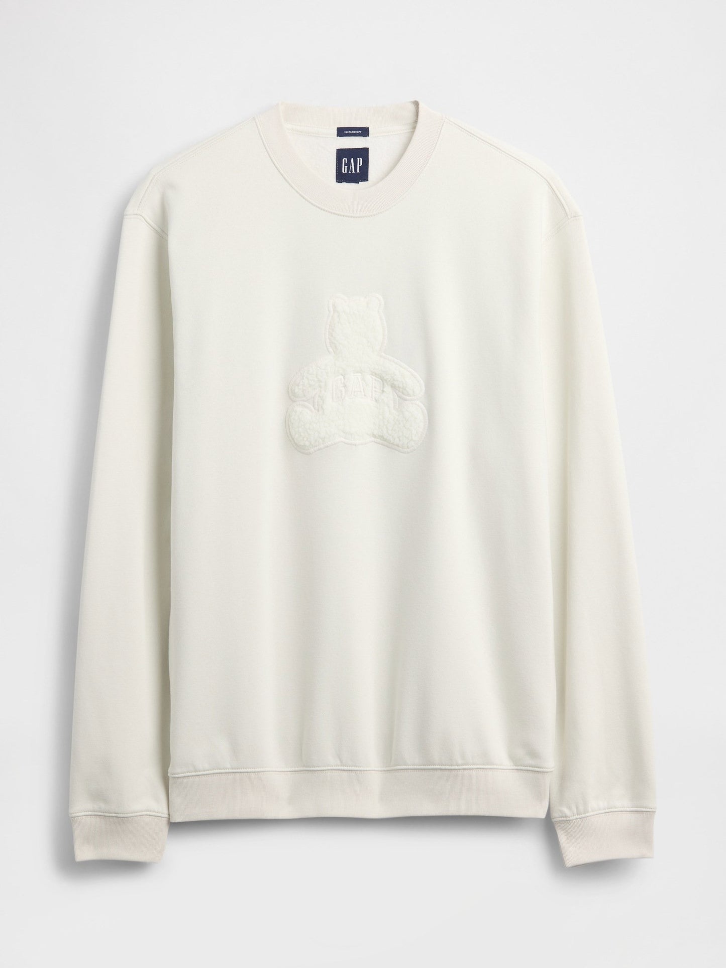Beyaz Vintagesoft Brannan Bear Logo Sweatshirt