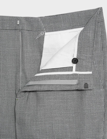 Tailored Fit Desenli Düz Pantolon