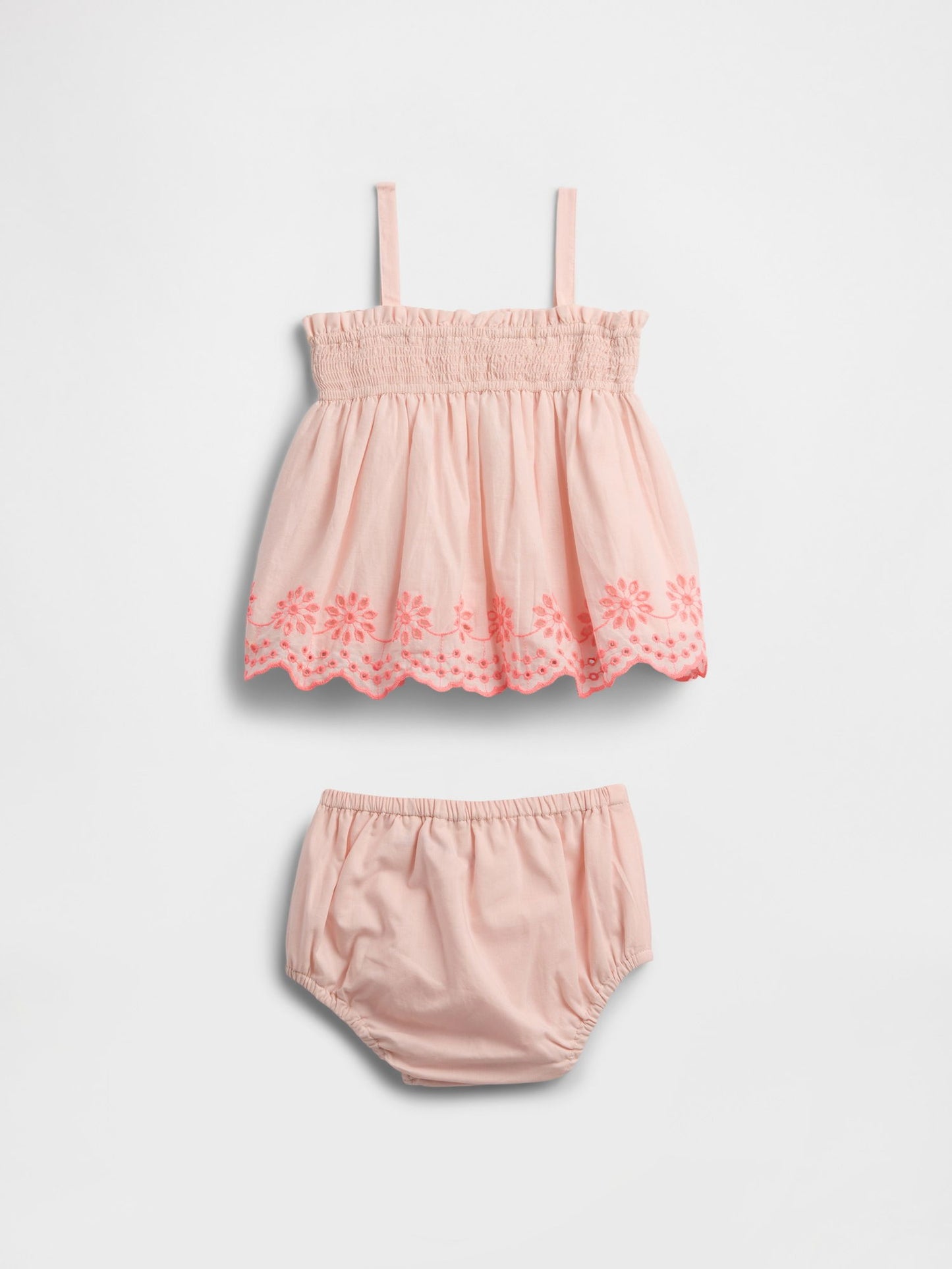 Açık Pembe Smock Tulum Set