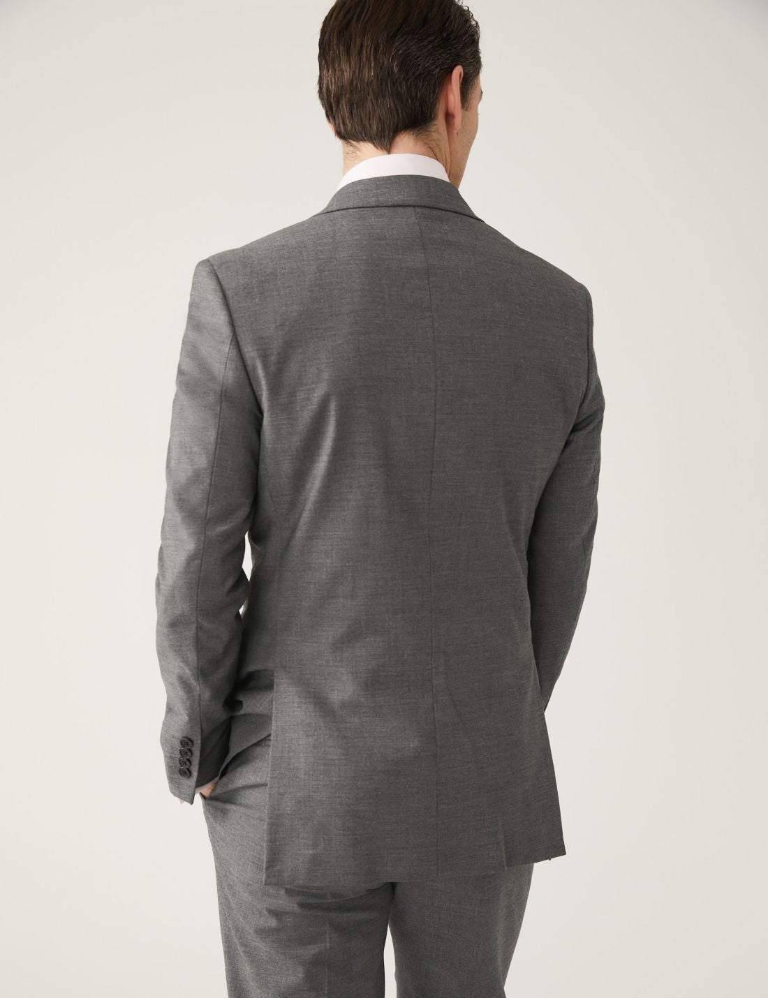 Slim Fit Sharkskin Ceket