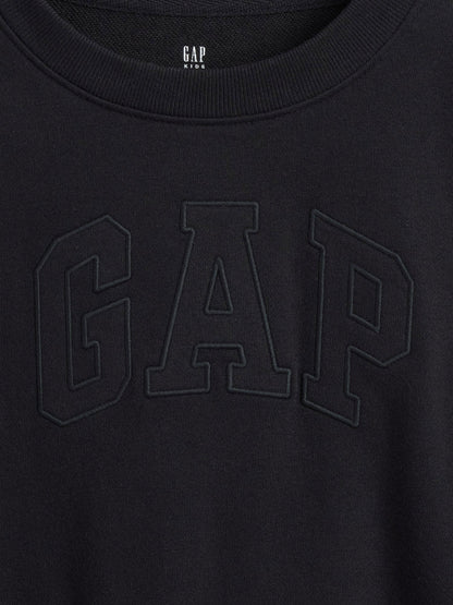 Siyah Vintagesoft Terry Crop Logo Sweatshirt