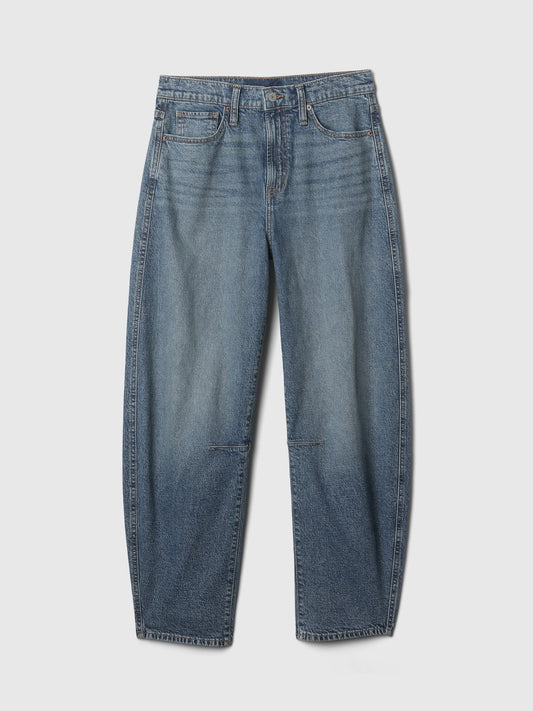 Mavi High Rise Barrel Jean Pantolon