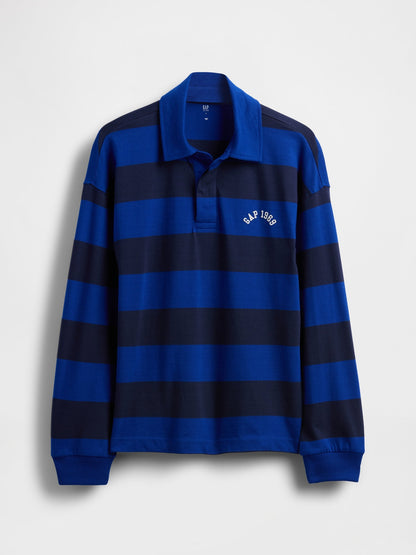 Mavi Gap Logo Çizgili Polo T-shirt
