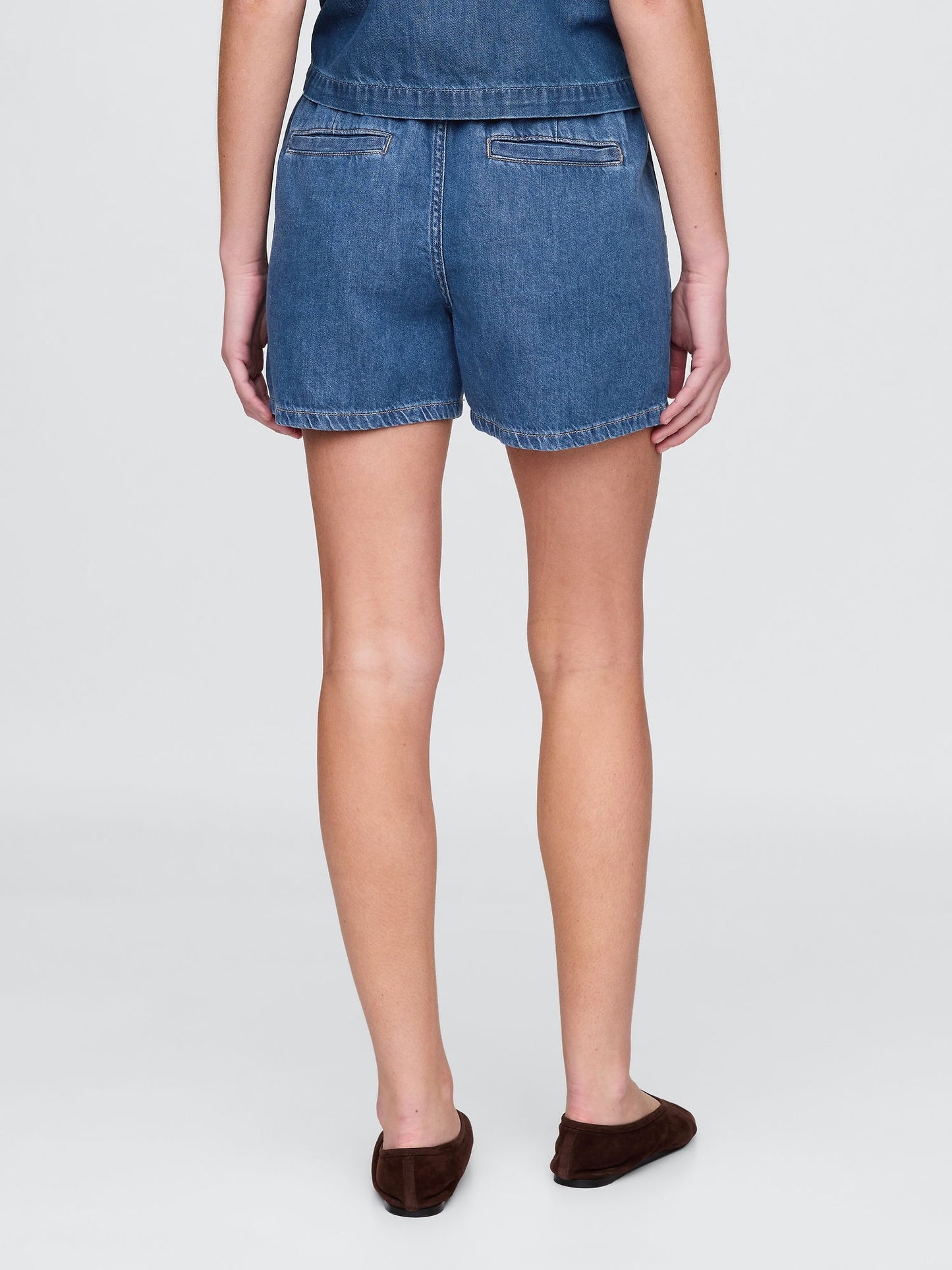 Mavi Mid Rise Ultrasoft Denim Boxer Şort