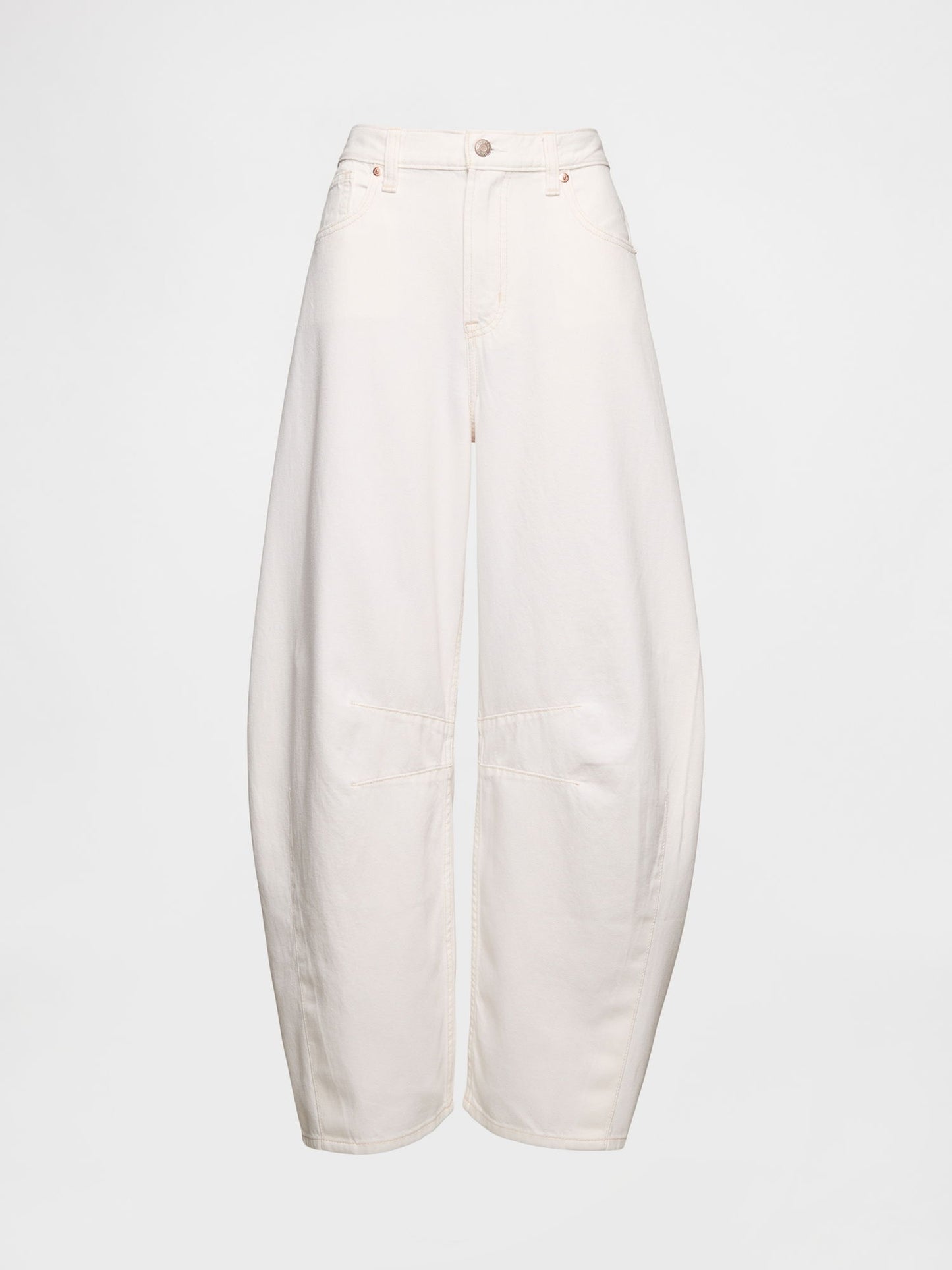 Kırık Beyaz High Rise Ultrasoft Horseshoe Jean Pantolon