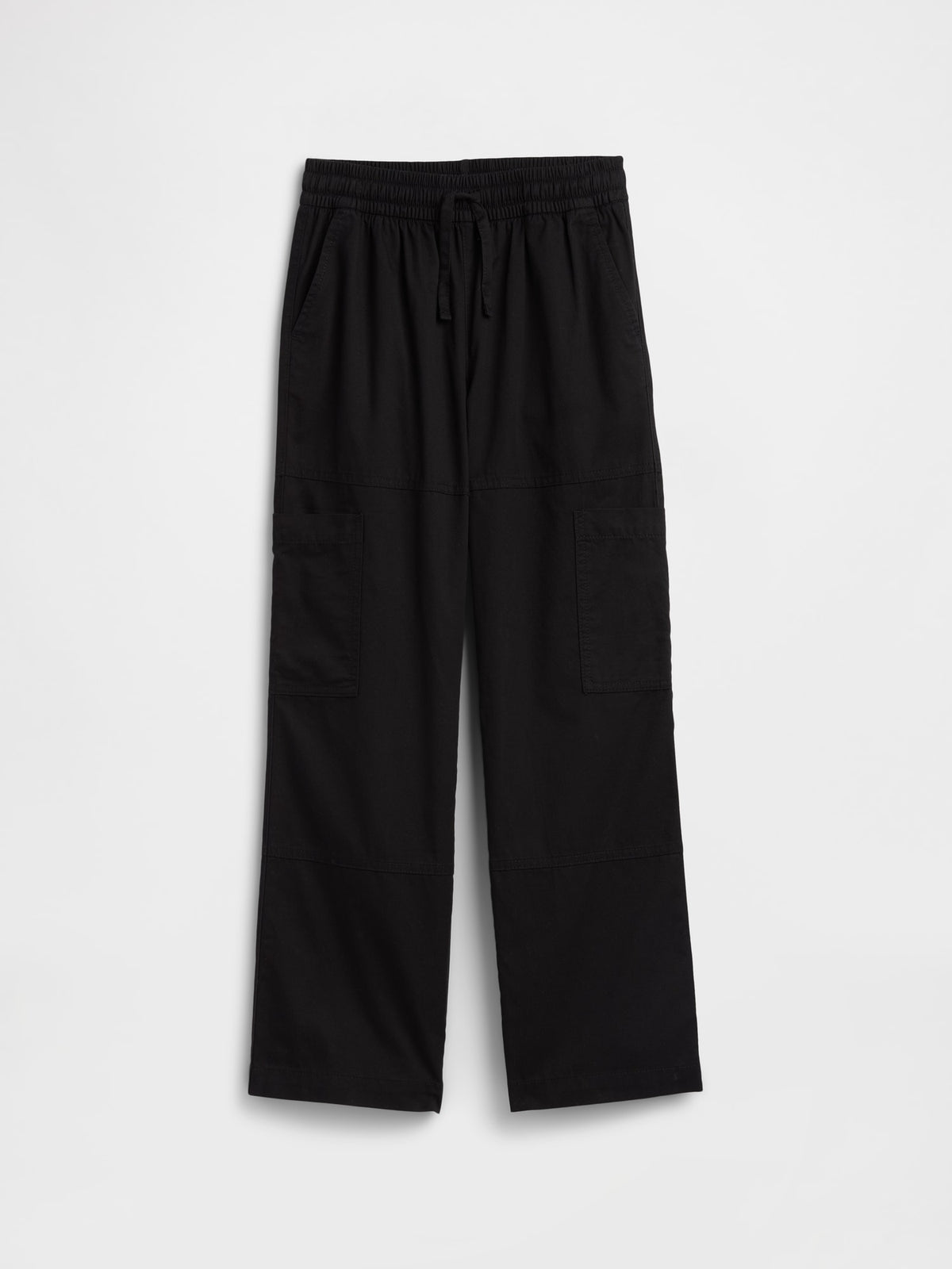 Lila Pull-on Relaxed Denim Kargo Pantolon