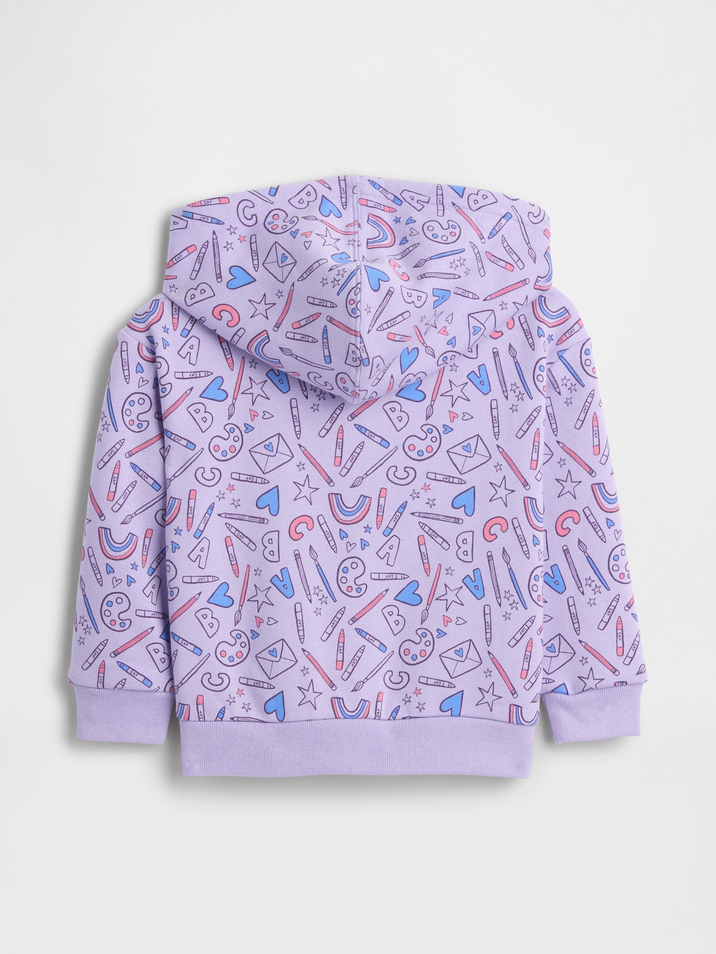 Lila Relaxed Gap Logo Grafik Sweatshirt