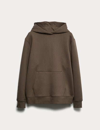 Pamuk Karışımlı Kapüşonlu Sweatshirt