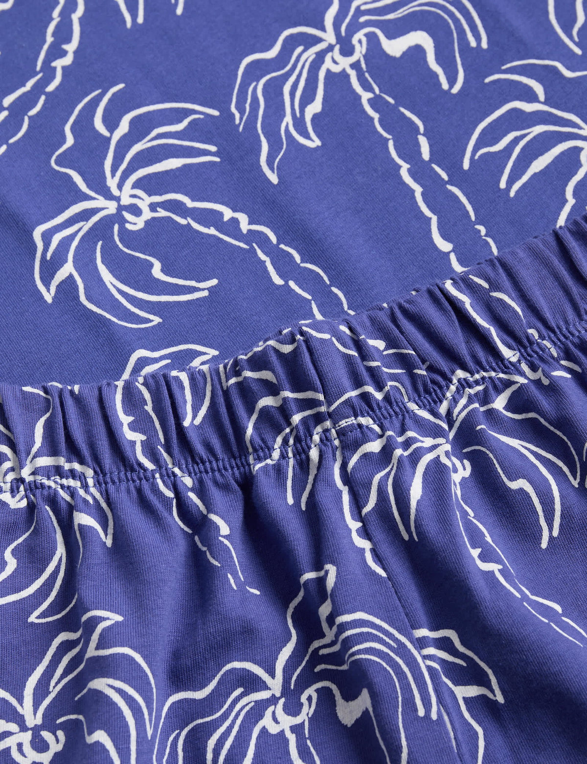 Palmiye Desenli Pijama Takımı