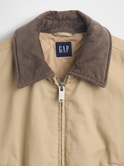 Açık Kahverengi Oversized Bomber Ceket