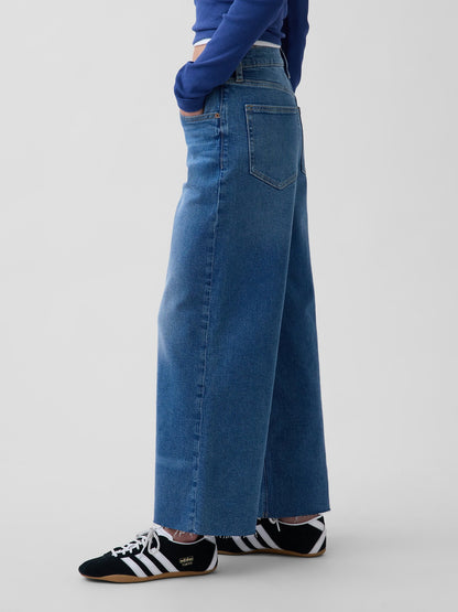 Mavi High Rise Stride Wide-leg Ankle Jean Pantolon