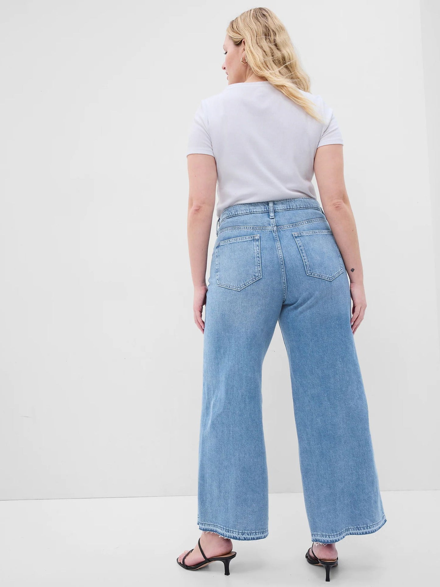 Mavi High Rise Destructed Wide-leg Washwell™ Jean Pantolon