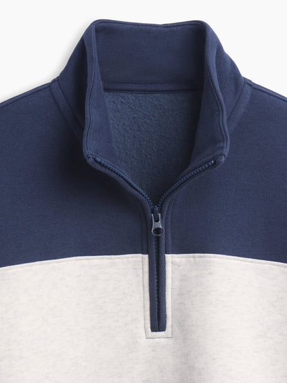 Lacivert Vintagesoft Yarım Fermuarlı Sweatshirt