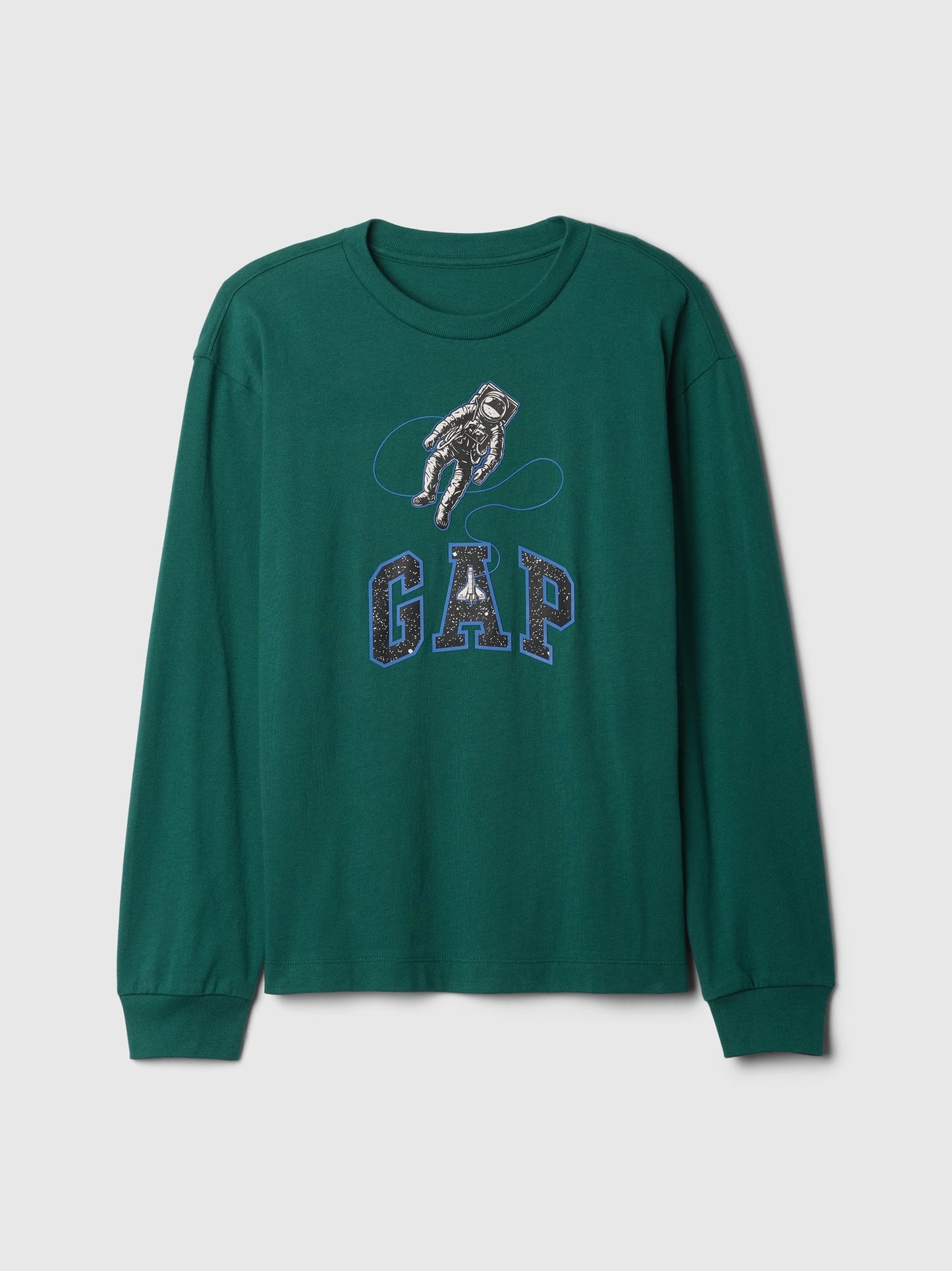 Yeşil Gap Logo Grafikli T-Shirt