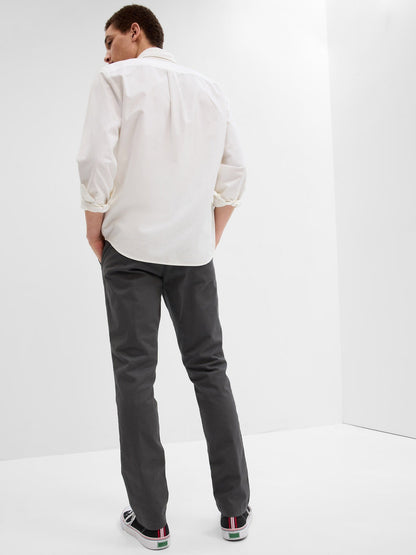 Siyah Slim Khaki Pantolon