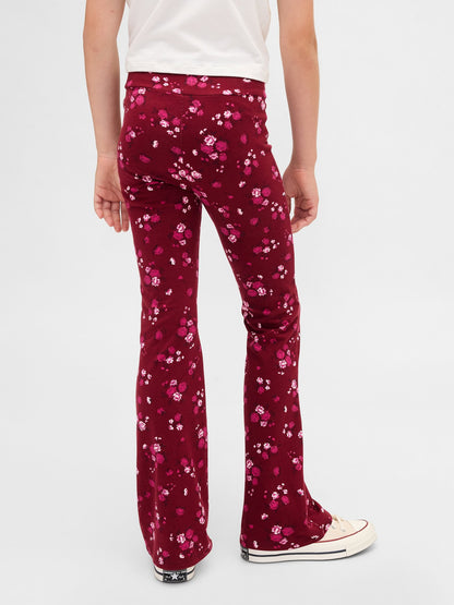 Kırmızı Flare Leggings Tayt