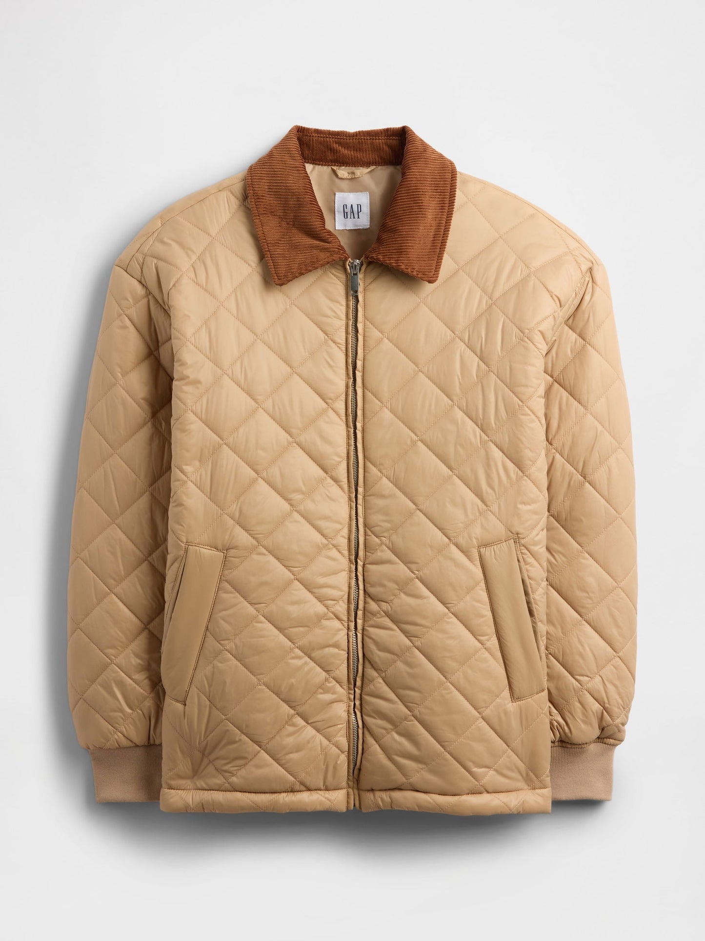 Kahverengi Relaxed Quilted Ceket