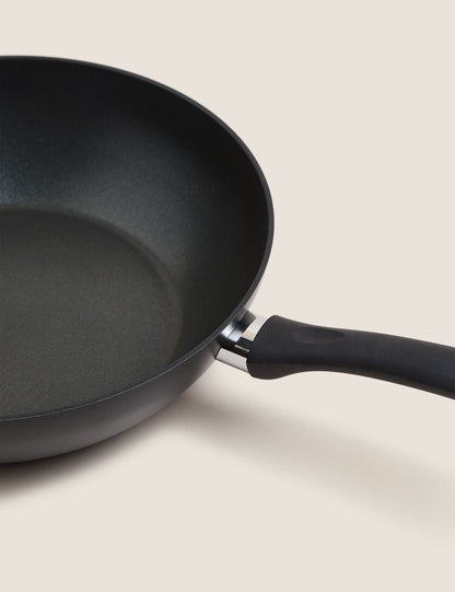 30 Cm Yapışmaz Kapaklı Wok Tava
