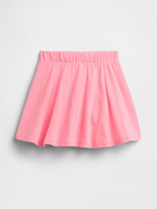 Açık Pembe Pull-on Jersey Şort Etek