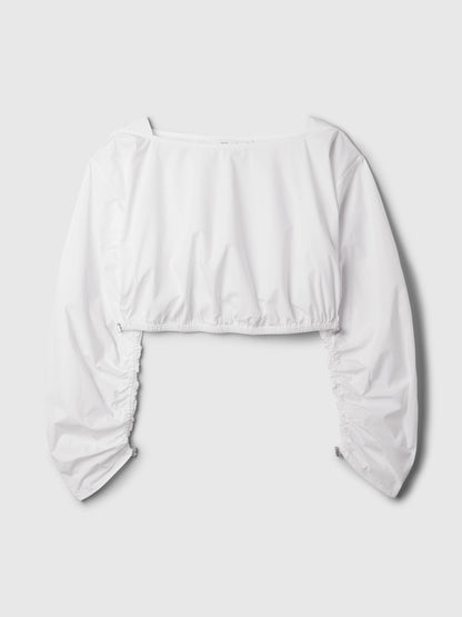 Beyaz Gap × Cult Gaia Crop Bluz