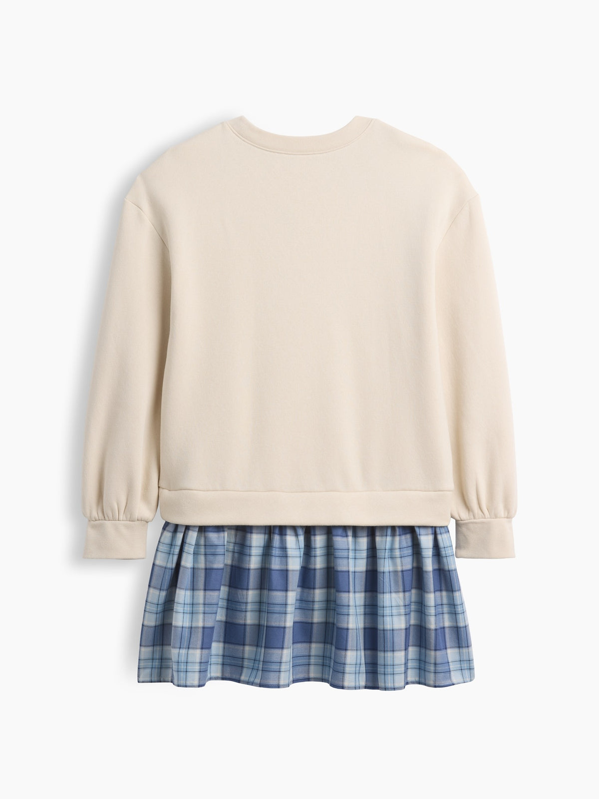 Mavi Oversized Sweatshirt Dress - Çocuklar Için Oversize Sweatshirt Elbisesi