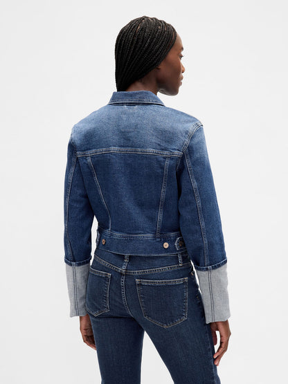 Mavi Pin-cuff Kısa Kol Icon Denim Ceket