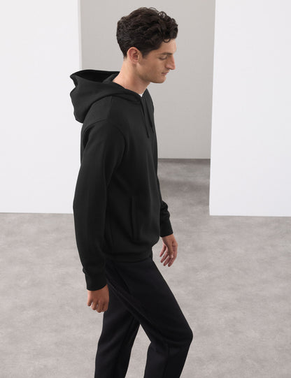Modal Karışımlı Kapüşonlu Sweatshirt