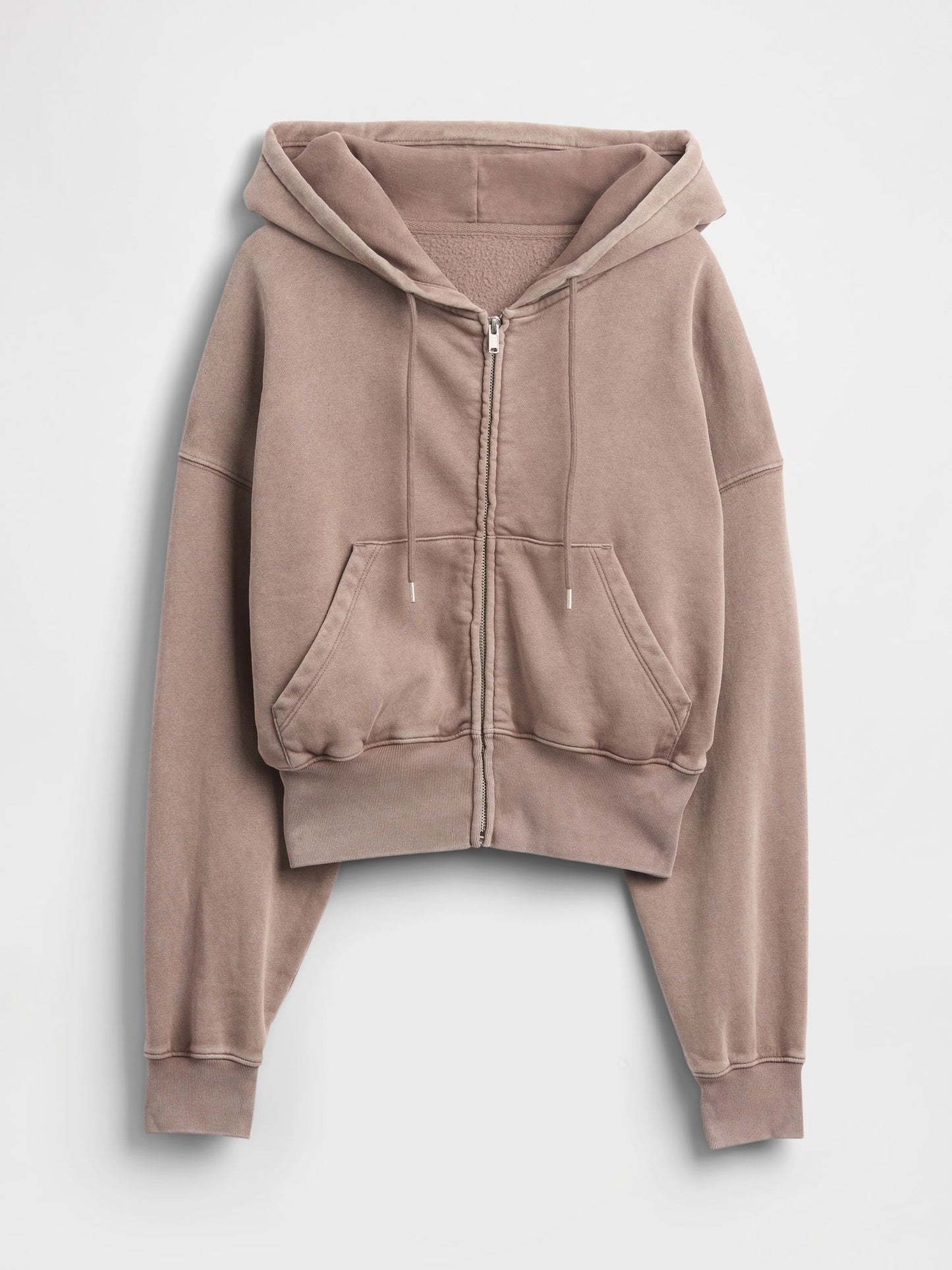 Açık Kahverengi Vintagesoft Fermuarlı Wedge Sweatshirt